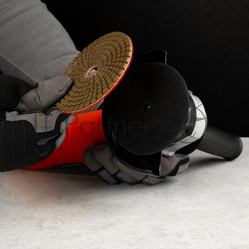 Насадка резиновая для АГШК с липучкой, 100 мм, посадка M14//Matrix