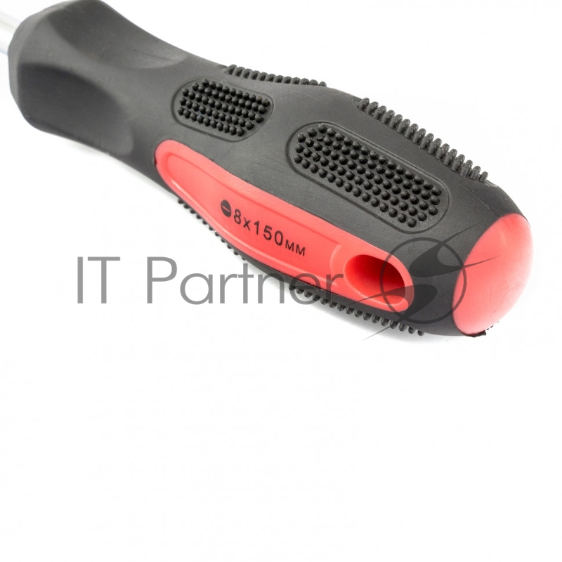 Отвертка Anti-Slip, SL8,0 х 150 мм, CrV, двухкомп. рукоятка// Matrix