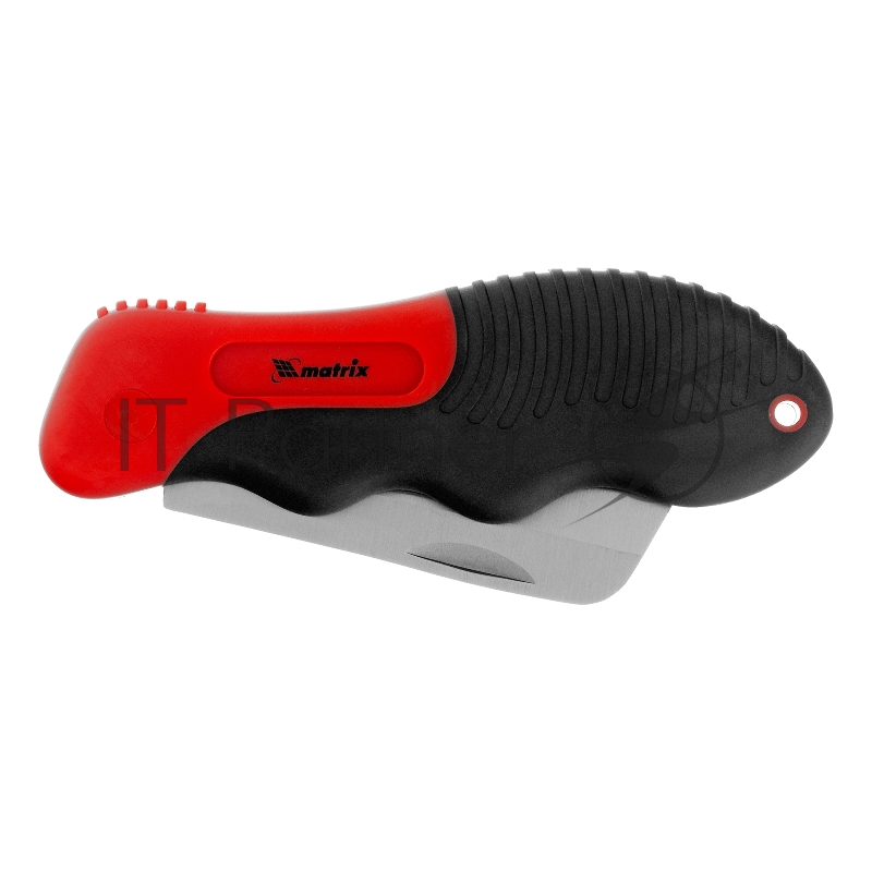 Нож электрика, складной, прямое лезвие, эргономичная двухкомпонентная рукоятка// Matrix