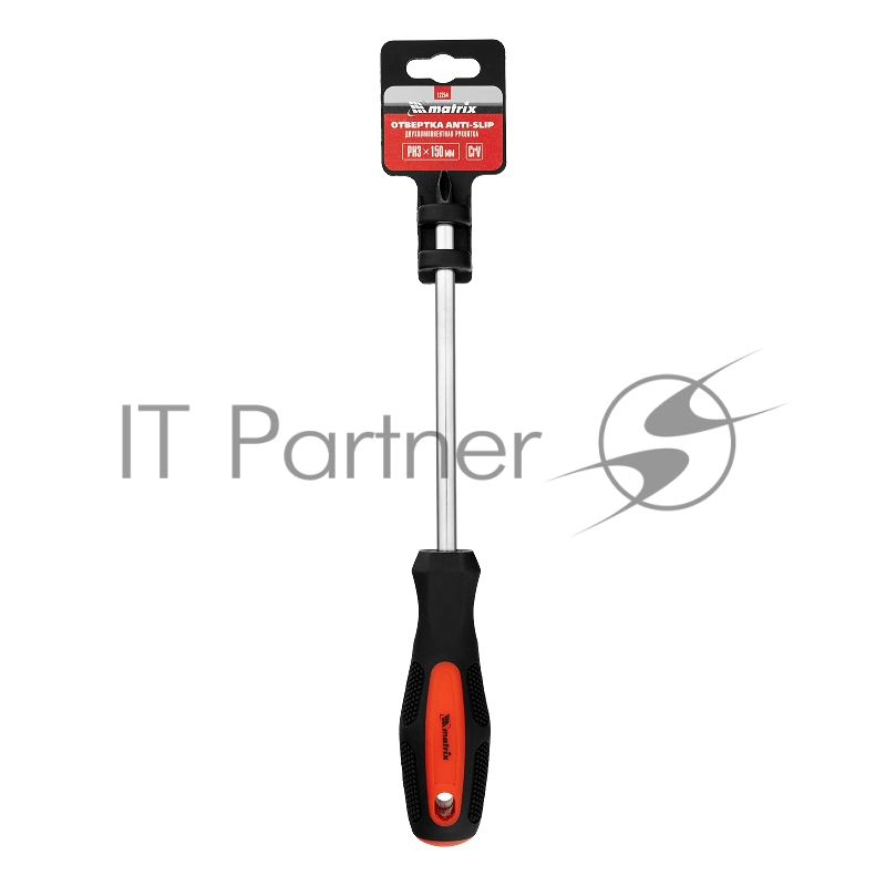Отвертка Anti-Slip, PH3 х 150 мм, CrV, двухкомп. рукоятка// Matrix