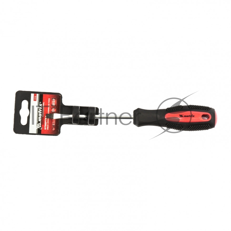 Отвертка Anti-Slip, SL5,0 х 100 мм, CrV, двухкомп. рукоятка// Matrix