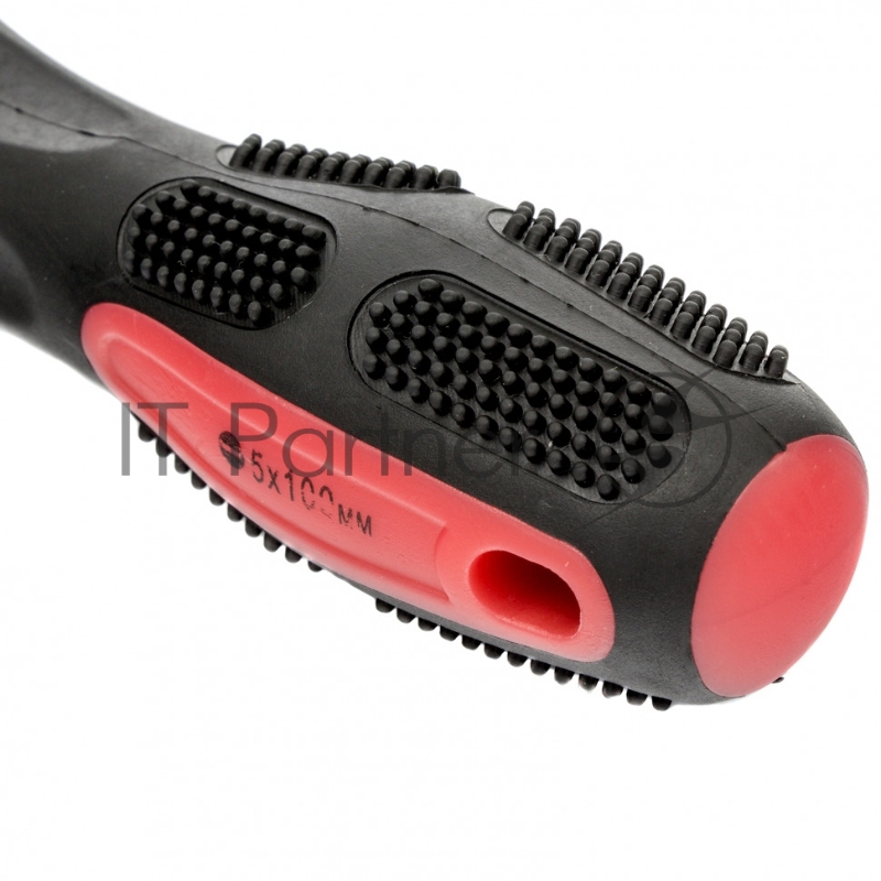 Отвертка Anti-Slip, SL5,0 х 100 мм, CrV, двухкомп. рукоятка// Matrix