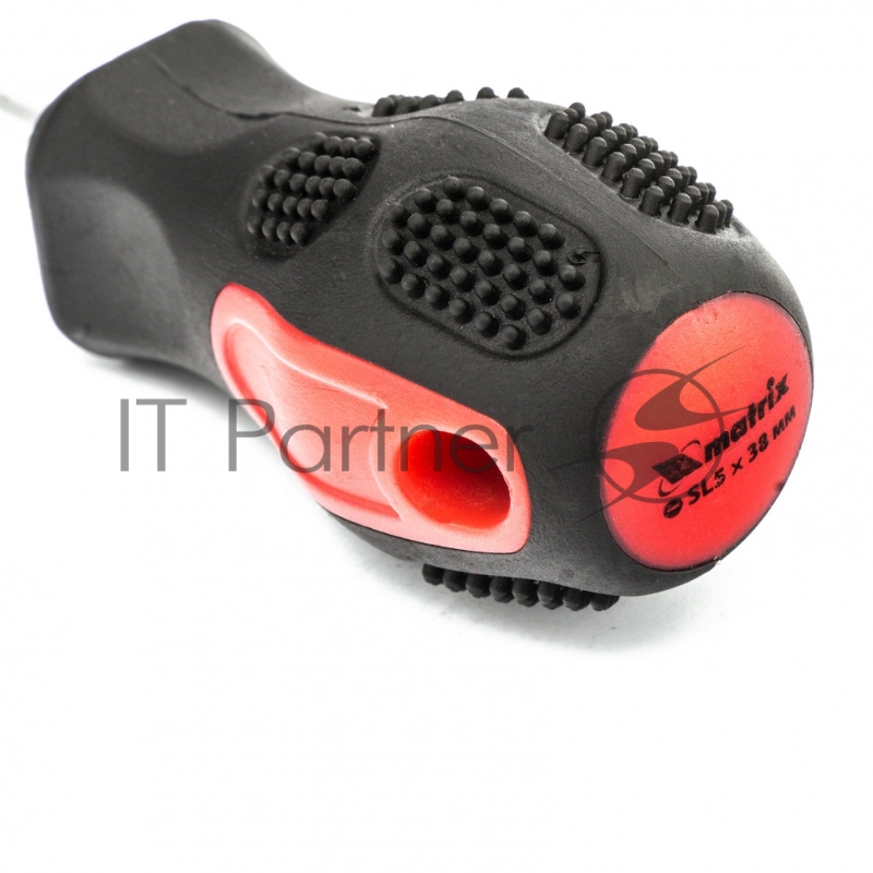 Отвертка Anti-Slip, SL5,0 х 38 мм, CrV, двухкомп. рукоятка// Matrix