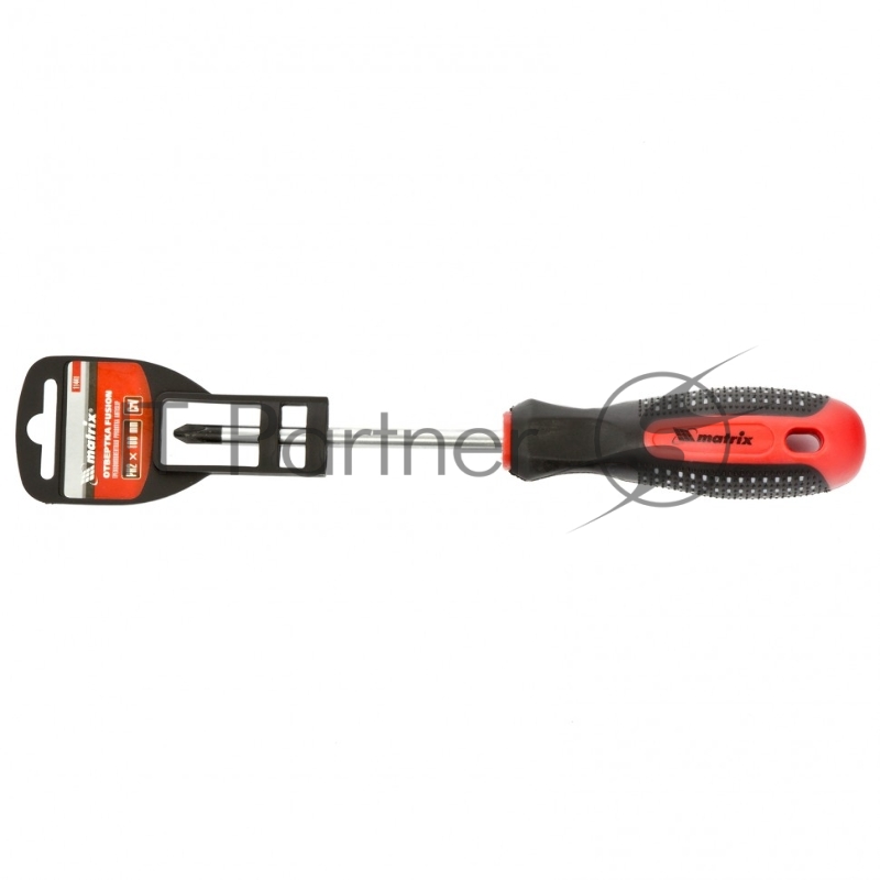 Отвертка Fusion, PH2 х 100 мм, CrV, 3-х компонентная рукоятка anti slip// Matrix