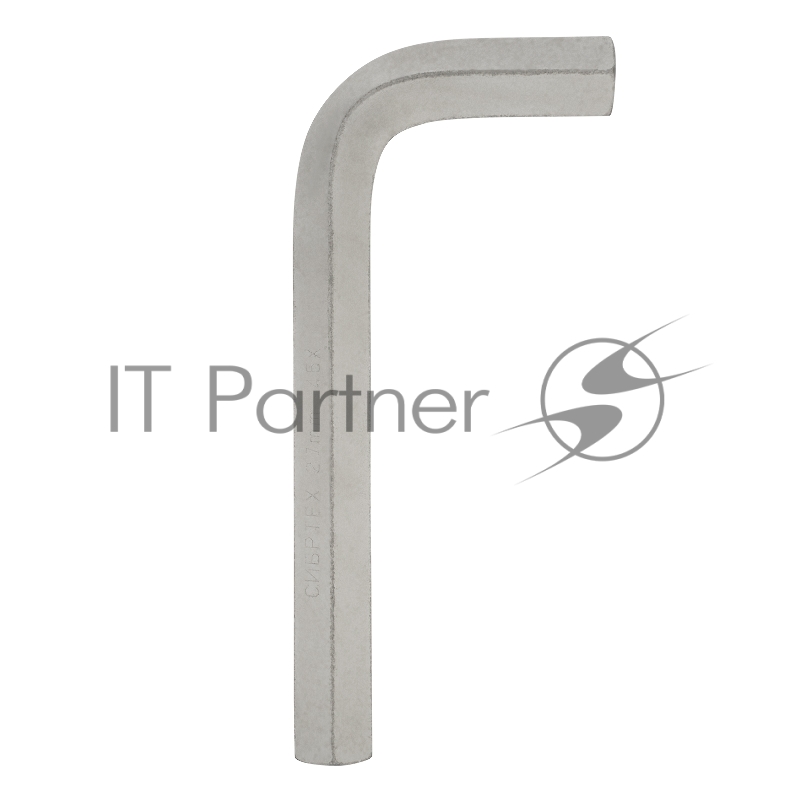 Ключ имбусовый HEX, 27 мм, 45x, закаленный, никель// Сибртех