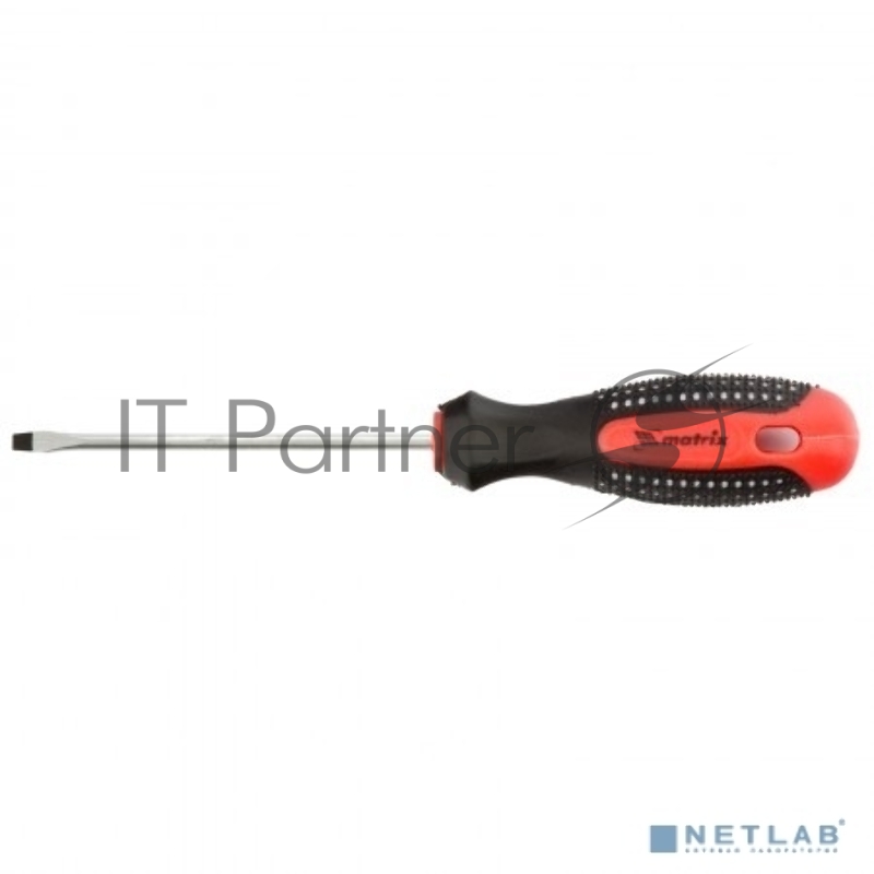 Отвертка Fusion, SL3,0 х 80 мм, CrV, 3-х компонентная рукоятка anti slip// Matrix