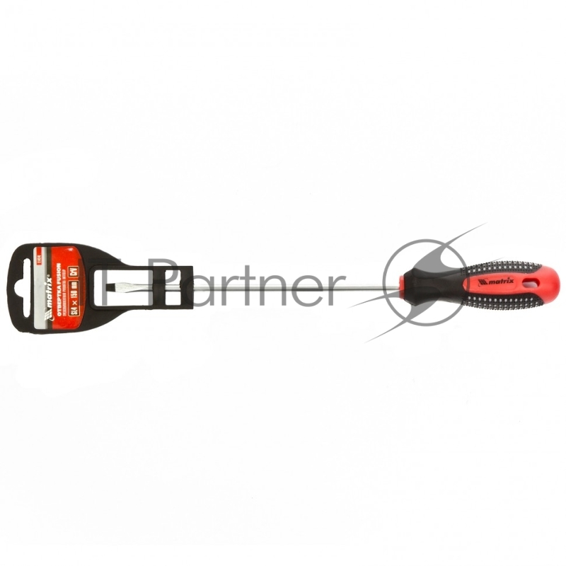 Отвертка Fusion, SL4,0 х 150 мм, CrV, 3-х компонентная рукоятка anti slip// Matrix