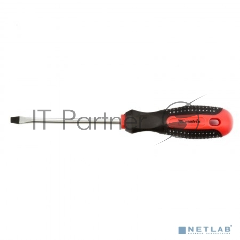 Отвертка Fusion, SL5,0 х 100 мм, CrV, 3-х компонентная рукоятка anti slip// Matrix