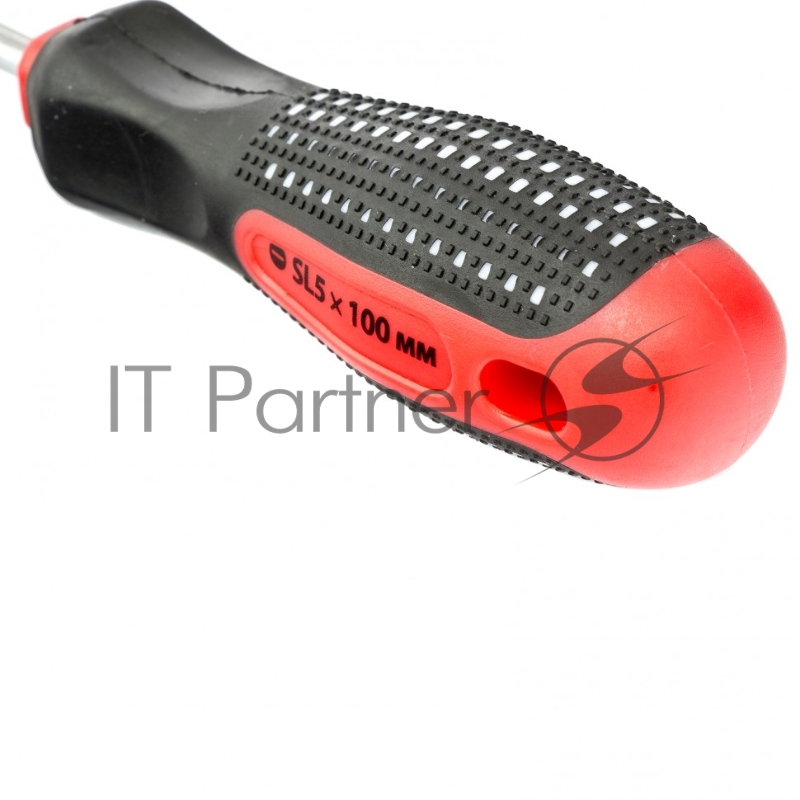 Отвертка Fusion, SL5,0 х 100 мм, CrV, 3-х компонентная рукоятка anti slip// Matrix