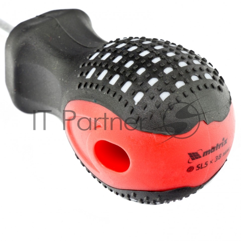 Отвертка Fusion, SL5,0 х 38 мм, CrV, 3-х компонентная рукоятка anti slip// Matrix