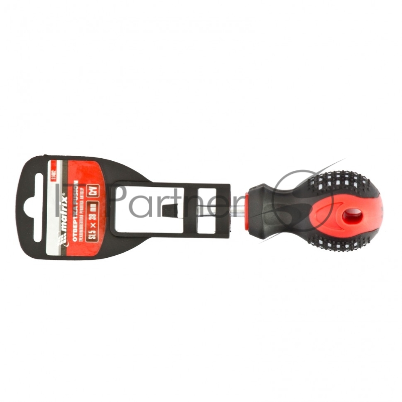 Отвертка Fusion, SL5,0 х 38 мм, CrV, 3-х компонентная рукоятка anti slip// Matrix