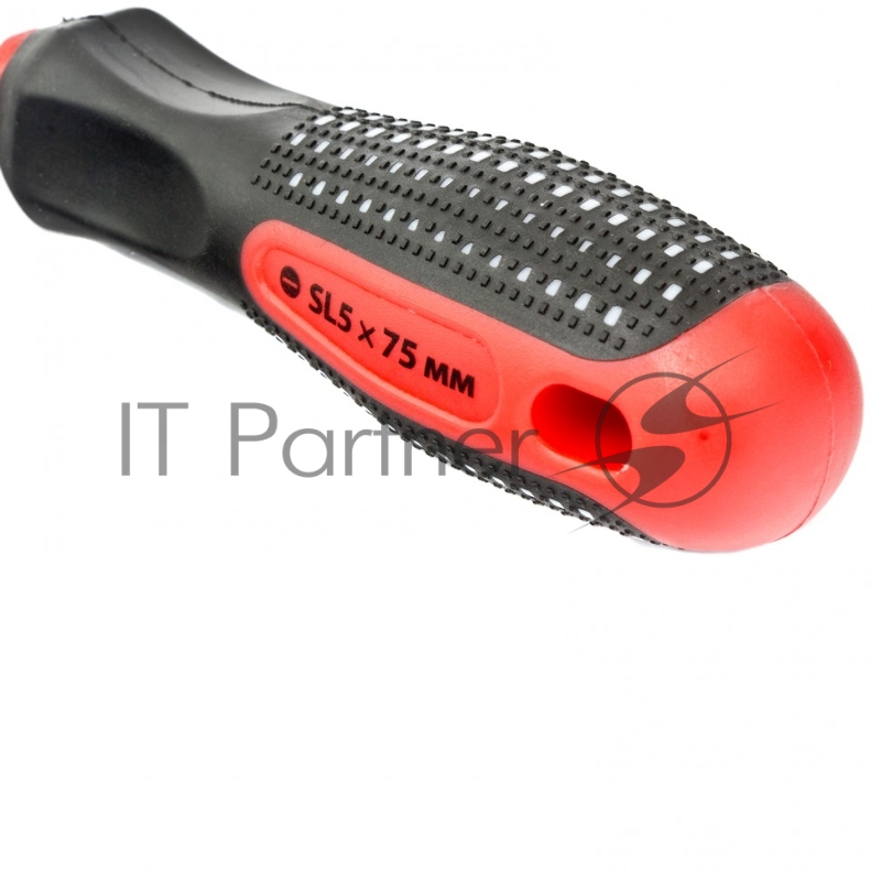 Отвертка Fusion, SL5,0 х 75 мм, CrV, 3-х компонентная рукоятка anti slip// Matrix