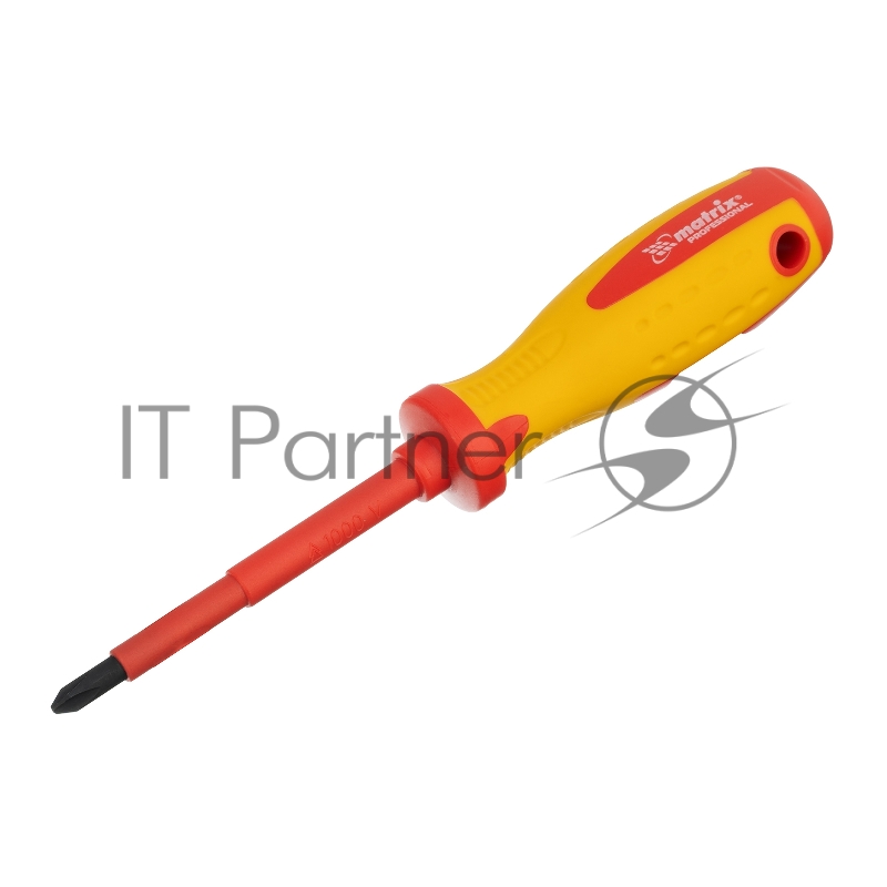 Отвертка Insulated, PH2 x 100 мм, CrMo, до 1000 В, двухкомп.рукоятка// Matrix