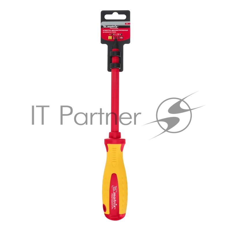 Отвертка Insulated, SL8,0 x 150 мм, CrMo, до 1000 В, двухкомп. рукоятка// Matrix