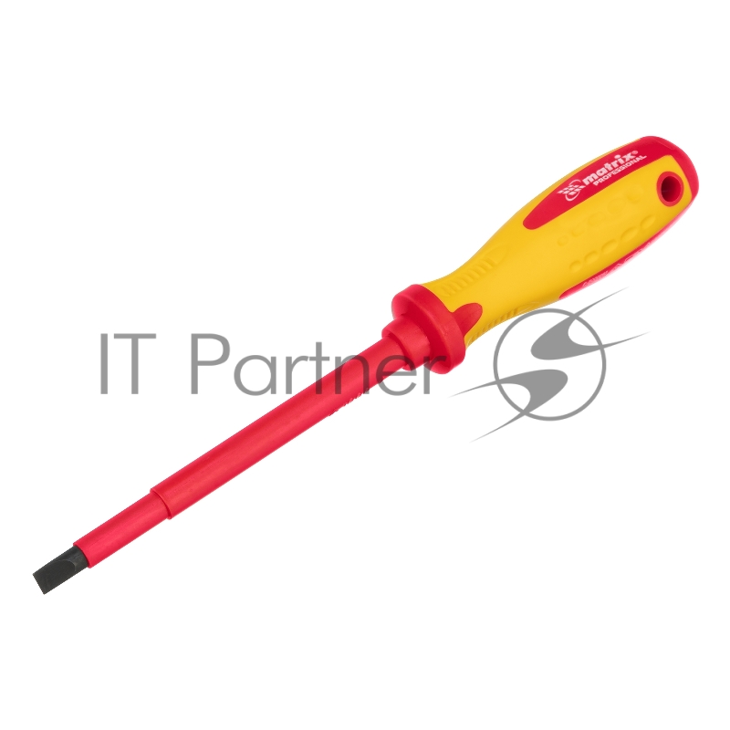 Отвертка Insulated, SL8,0 x 150 мм, CrMo, до 1000 В, двухкомп. рукоятка// Matrix