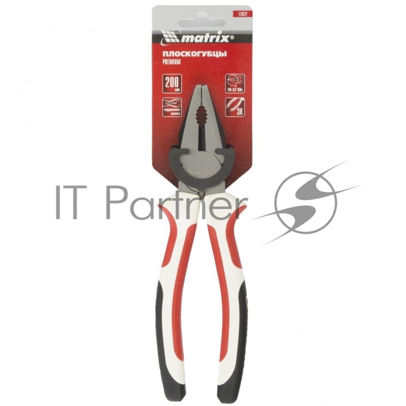 Плоскогубцы Premium, 200 мм, трехкомпонентные рукоятки// Matrix