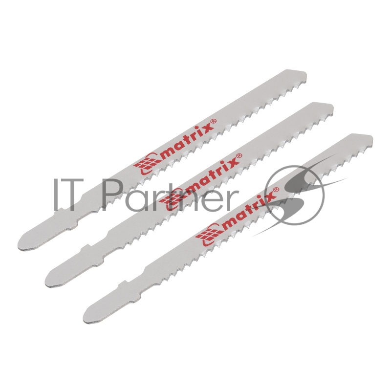 Полотна для электролобзика по дереву, 3 шт., 75 х 2,5мм, HCS, EU- хвостовик// Matrix