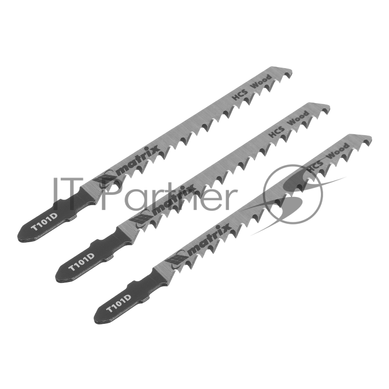 Полотна для электролобзика по дереву, 3 шт. T101D, 75 х 4,0мм, HCS// Matrix