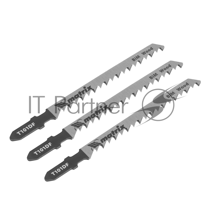 Полотна для электролобзика по дереву, 3 шт. T101DF, 75 x 4мм, Bimetal// Matrix