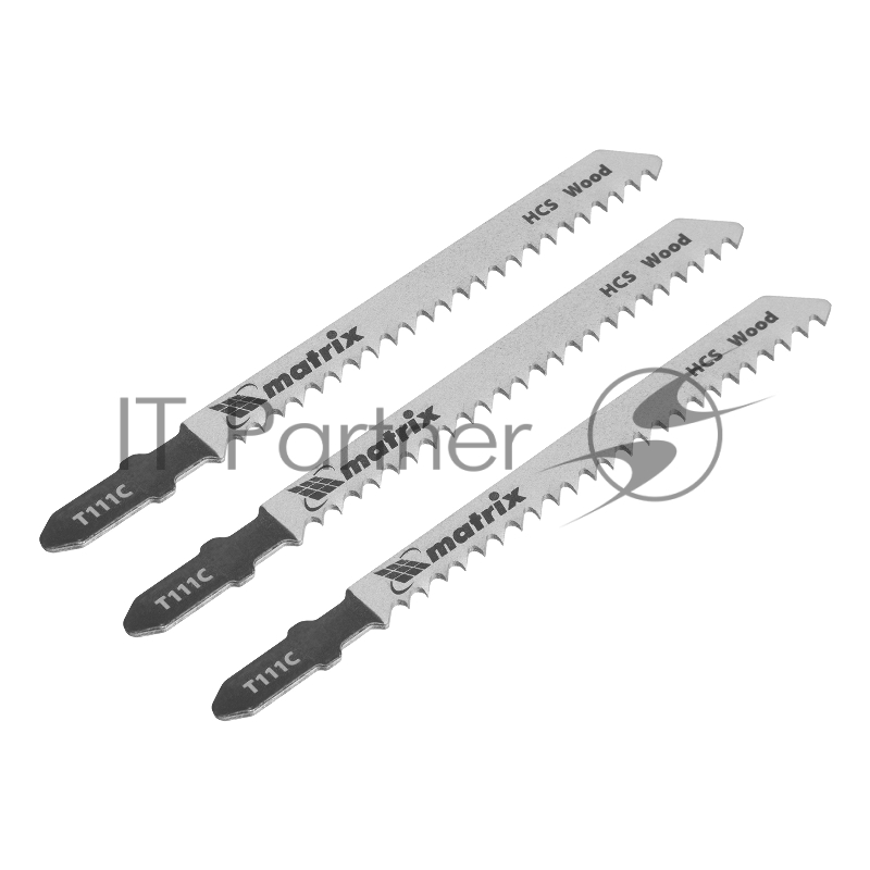 Полотна для электролобзика по дереву, 3 шт. T111C, 75 х 3мм, HCS// Matrix
