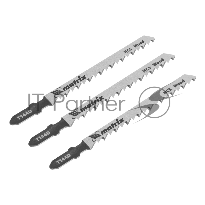 Полотна для электролобзика по дереву, 3 шт. T144D, 75 х 4мм, HCS// Matrix
