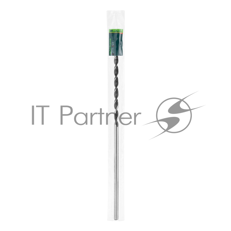 Сверло по дереву, 12х500 мм, цилиндрический хвостовик// Сибртех