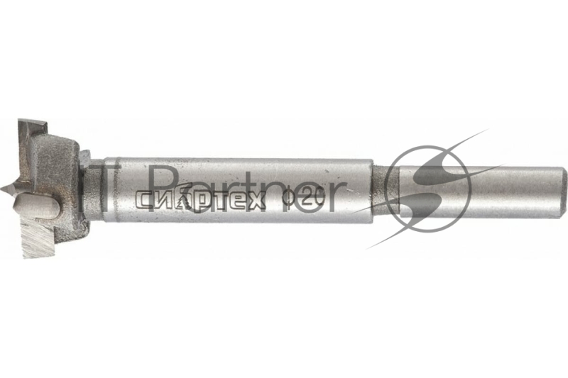 Сверло Форстнера по дереву, 20 мм, цилиндрический хвостовик// Сибртех