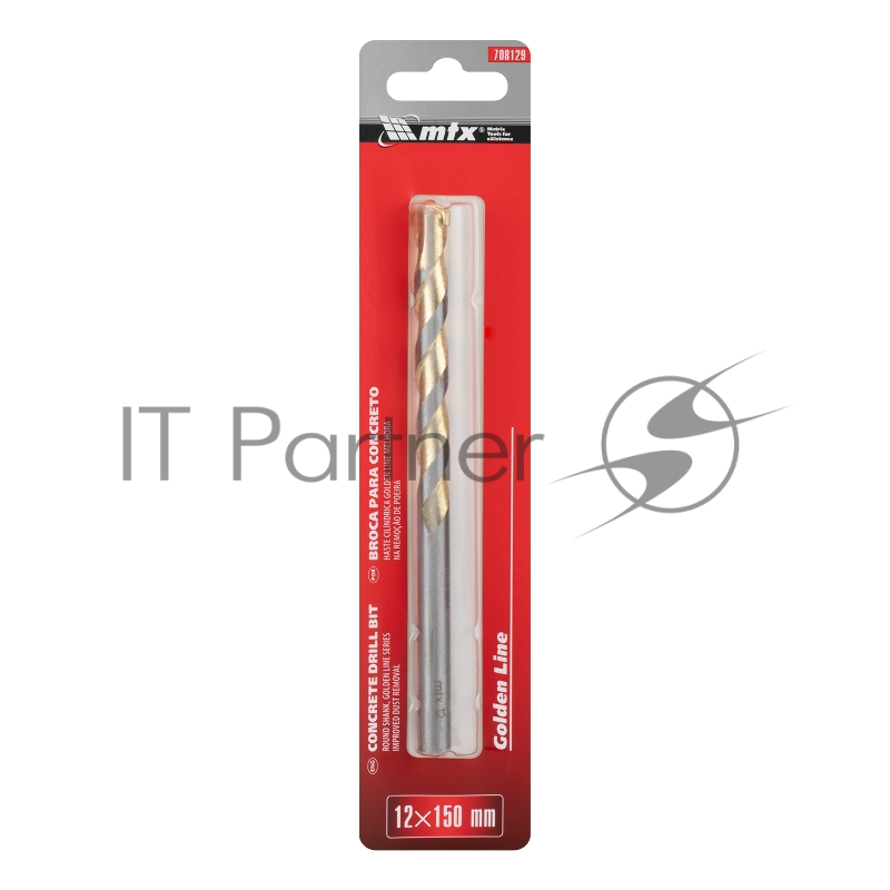 Сверло по бетону Golden Line, 12 х 150 мм цилиндрический хвостовик// MTX