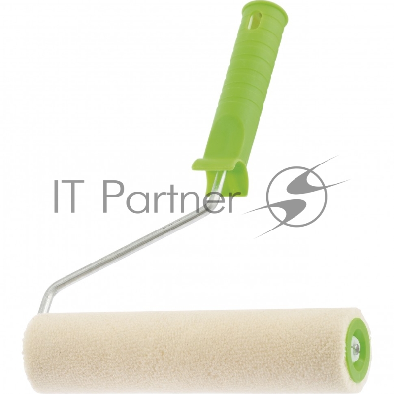 Валик ВЕЛЮР с ручкой, 100 мм, ворс 5 мм, D 36 мм, D ручки - 6 мм Россия// Сибртех