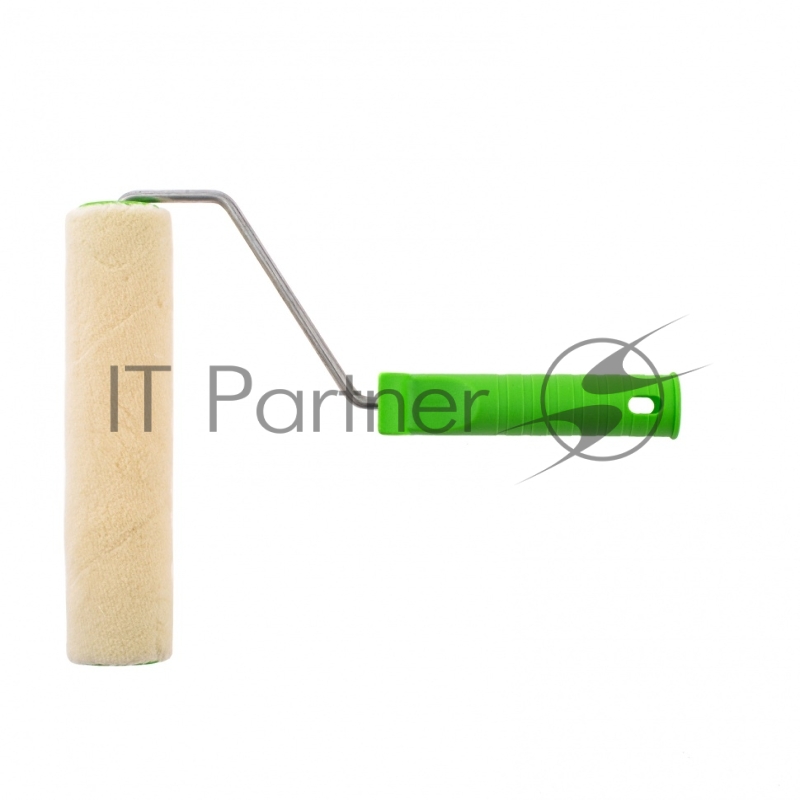 Валик ВЕЛЮР с ручкой, 200 мм, ворс 5 мм, D 36 мм, D ручки - 6 мм Россия// Сибртех