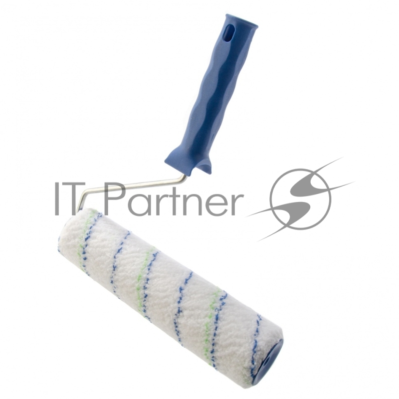 Валик Водные краски, 250 мм, ворс 12мм, D - 48 мм, D ручки - 6 мм, полиэстер// Сибртех