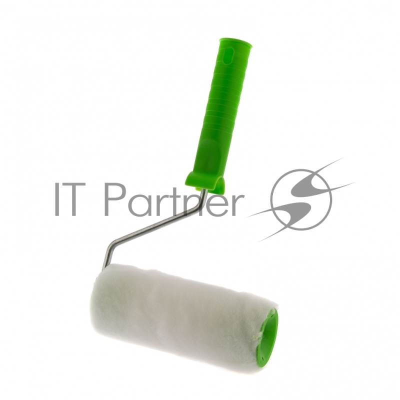 Валик ИСКУССТВЕННЫЙ МЕХ с ручкой, 150 мм, ворс 15 мм, D 48 мм, D руч. - 6 мм, полиэстер// Сибртех