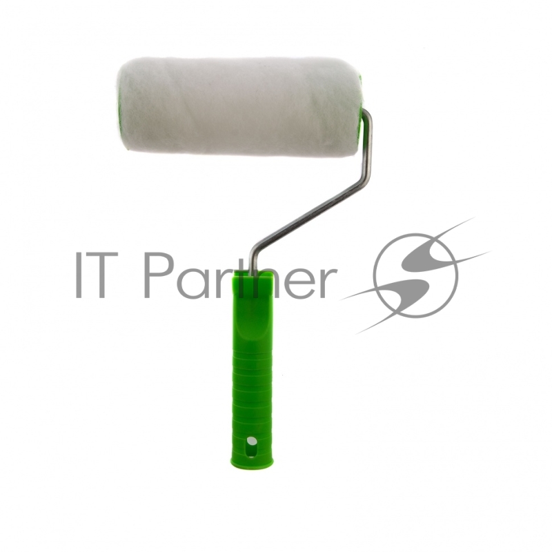 Валик ИСКУССТВЕННЫЙ МЕХ с ручкой, 150 мм, ворс 15 мм, D 48 мм, D руч. - 6 мм, полиэстер// Сибртех