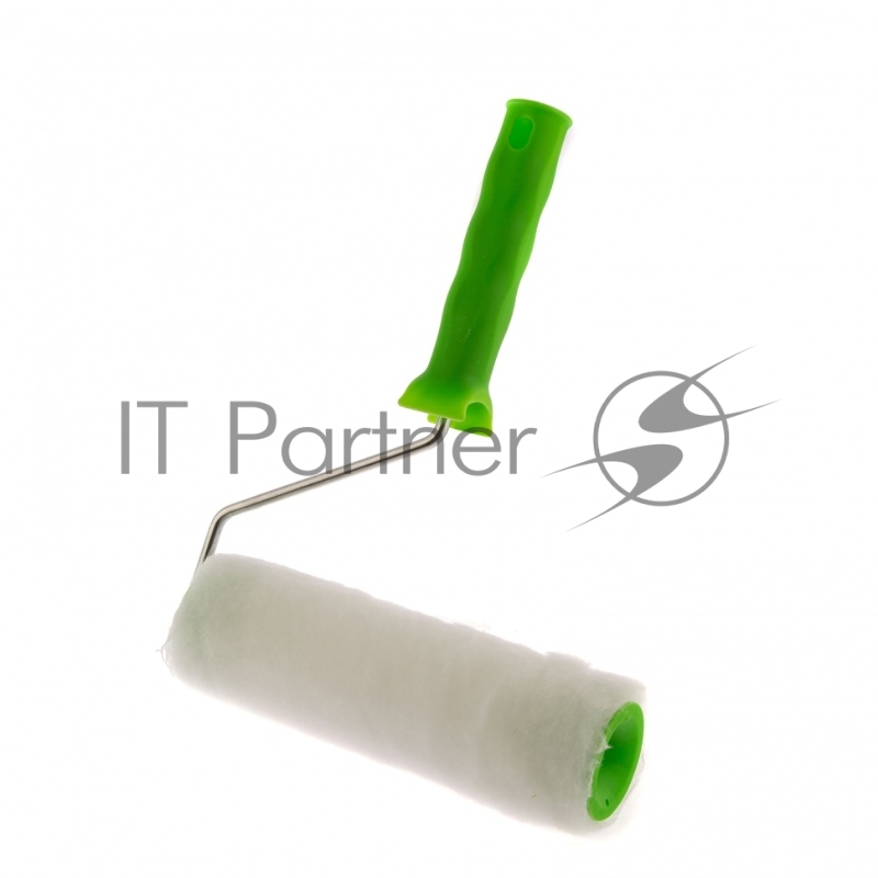 Валик ИСКУССТВЕННЫЙ МЕХ с ручкой, 200 мм,ворс 15 мм, D 48 мм, D руч. - 6 мм, полиэстер// Сибртех