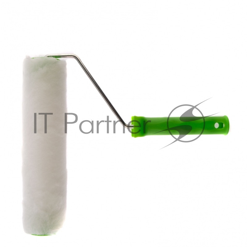 Валик ИСКУССТВЕННЫЙ МЕХ с ручкой, 250 мм,ворс 15 мм, D 48 мм, D руч. - 6 мм, полиэстер// Сибртех