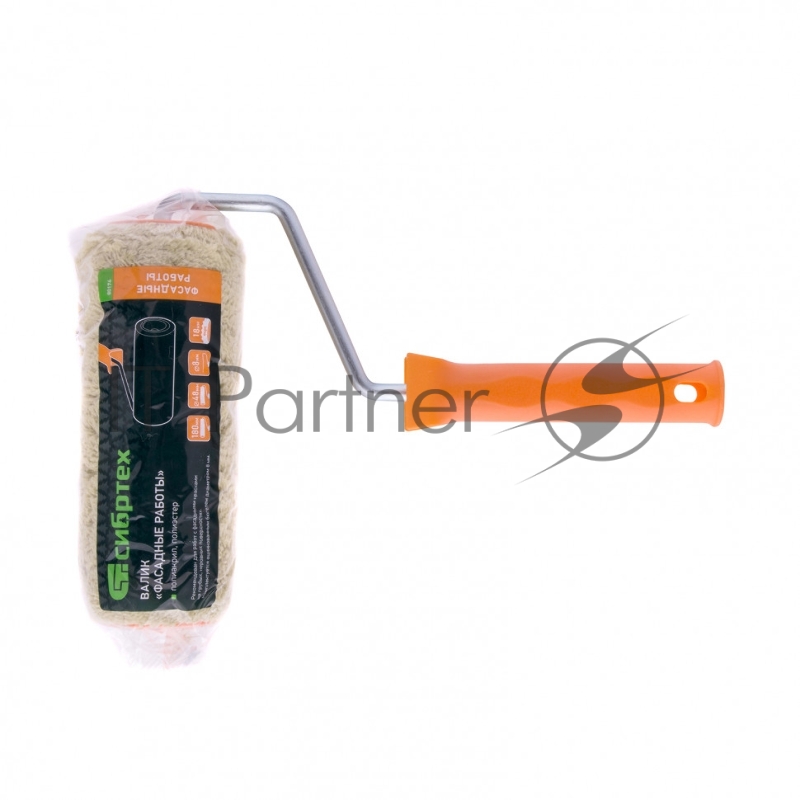 Валик Фасадные работы,180мм,ворс 18мм,D 48мм,D ручки 8мм,полиакрил,полиэстер// Сибртех