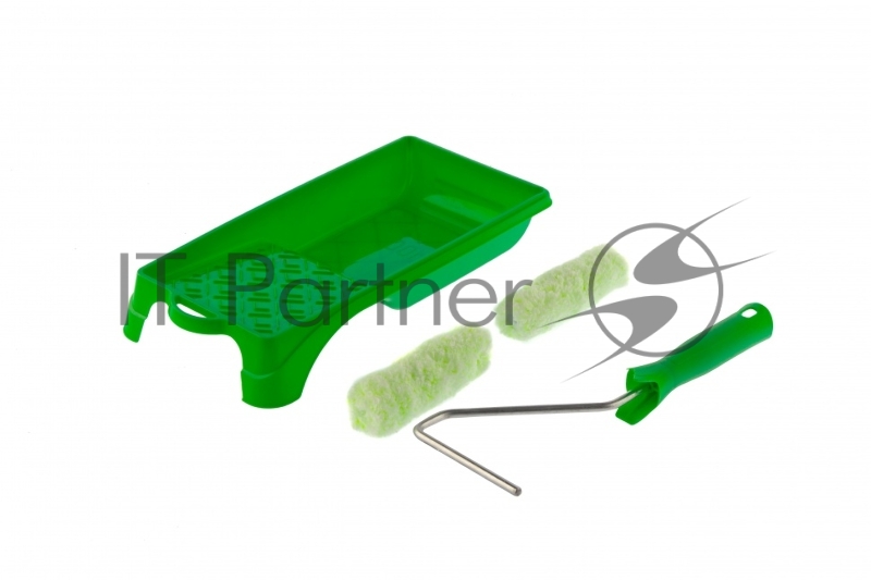 Малярный набор для работ по дереву: кювета 150 мм х 290 мм и мини-валик 110 мм// Сибртех