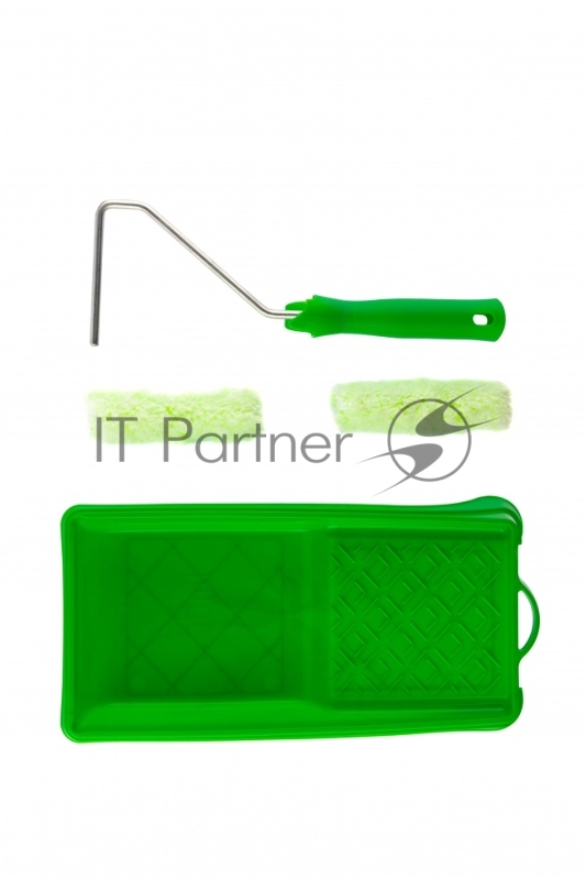 Малярный набор для работ по дереву: кювета 150 мм х 290 мм и мини-валик 110 мм// Сибртех