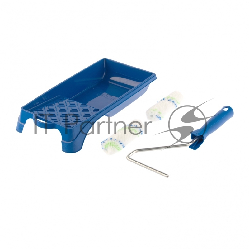 Малярный набор для работ с водными красками: кювета 150 мм х 290 мм и мини-валик 110 мм// Сибртех