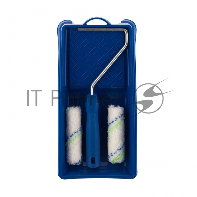 Малярный набор для работ с водными красками: кювета 150 мм х 290 мм и мини-валик 110 мм// Сибртех