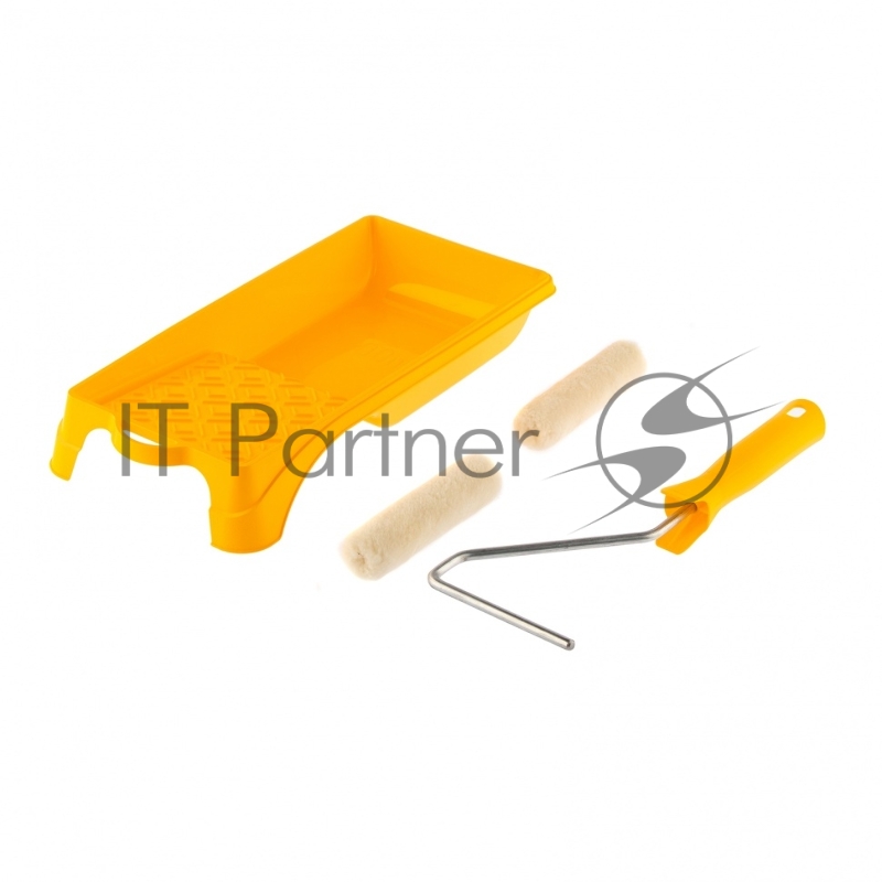 Малярный набор для работ с лаками: кювета 150 мм х 290 мм и мини-валик 110 мм// Сибртех