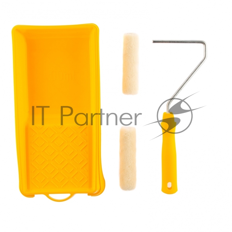 Малярный набор для работ с лаками: кювета 150 мм х 290 мм и мини-валик 110 мм// Сибртех