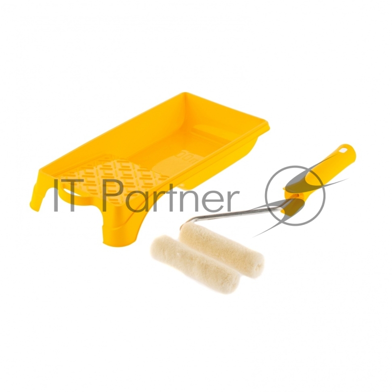 Малярный набор для работ с лаками: кювета 150 мм х 290 мм и мини-валик 110 мм// Сибртех