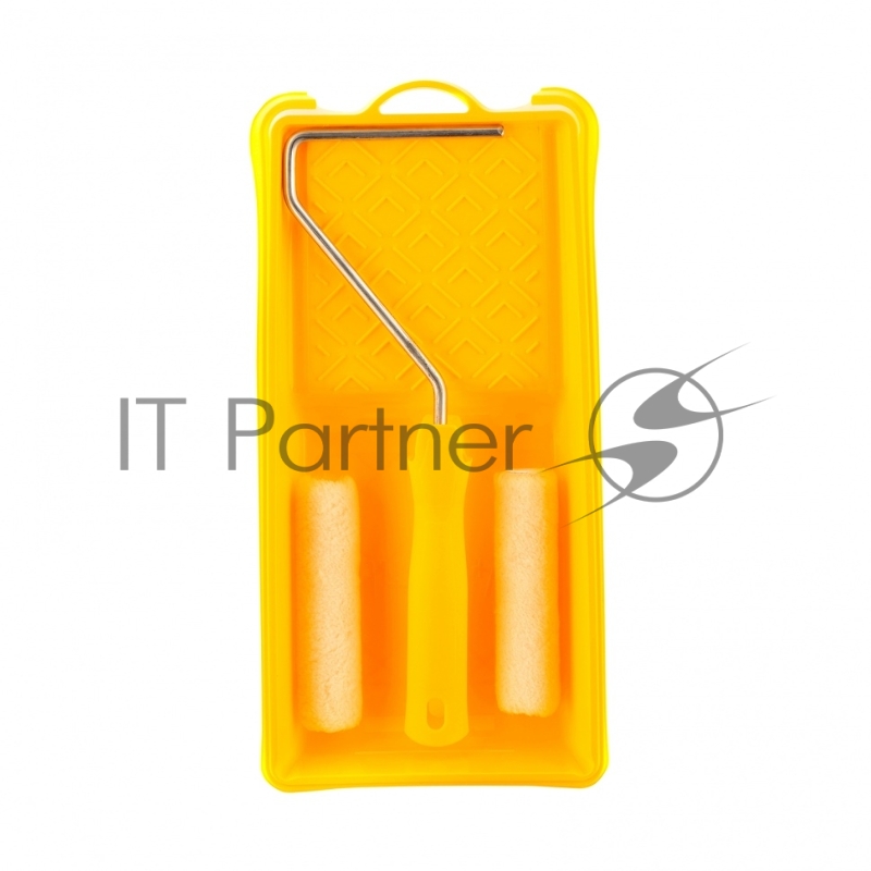 Малярный набор для работ с лаками: кювета 150 мм х 290 мм и мини-валик 110 мм// Сибртех