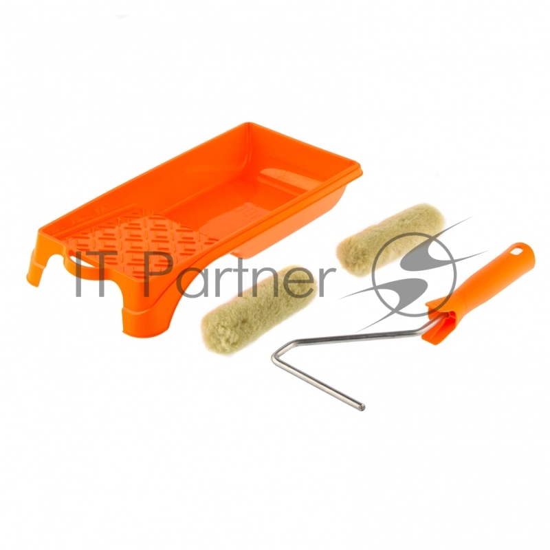 Малярный набор для фасадных работ: кювета 150 мм х 290 мм и мини-валик 110 мм// Сибртех