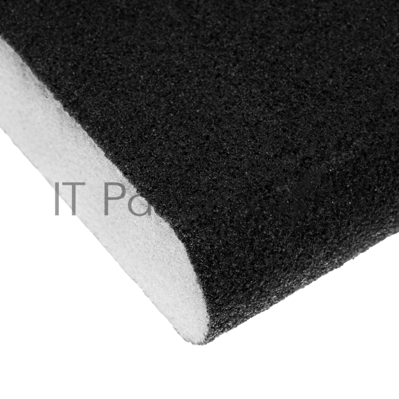 Губка для шлифования, 100 х 70 х 25 мм, овал, средняя жесткость, P100// Сибртех