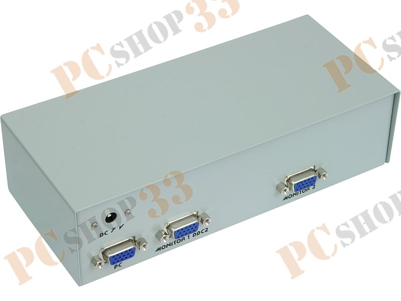 Разветвитель VGA 1 ПК - 2 монитора Gembird GVS122