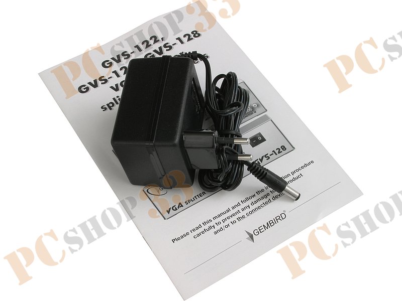 Разветвитель VGA 1 ПК - 2 монитора Gembird GVS122