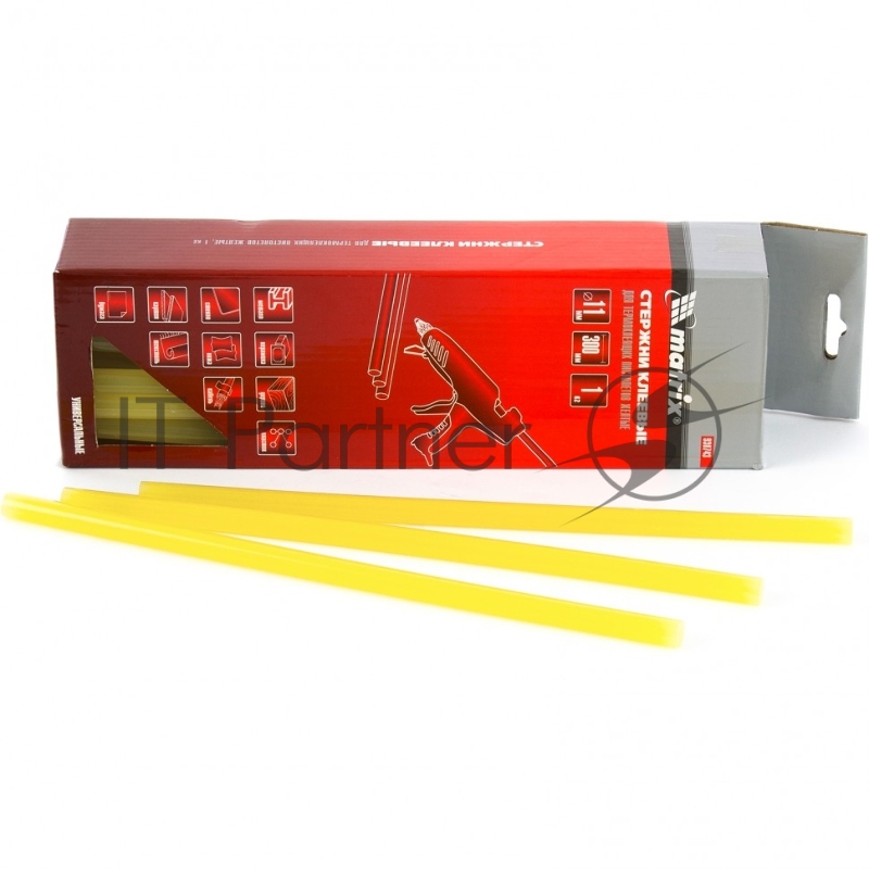 Стержни клеевые, 11 x 300 мм, желтые, 34 шт.// Matrix