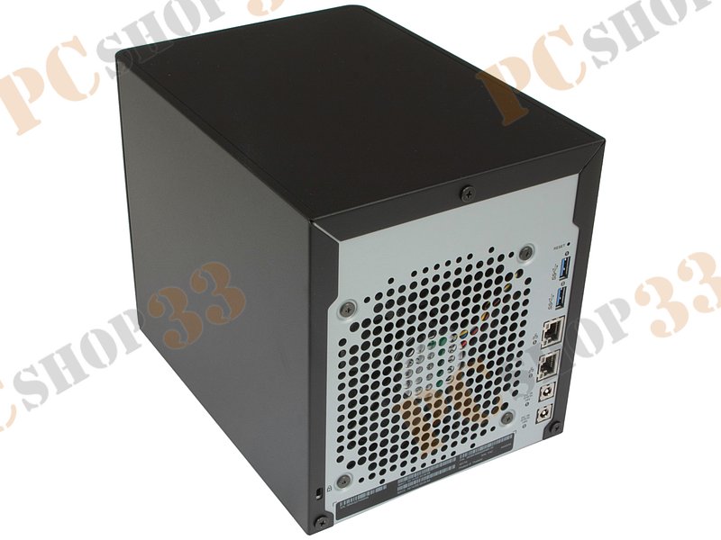 Сетевое хранилище данных (NAS) Western Digital My Cloud Pro PR4100 WDBKWB0080KBK-EEUE для 4x3.5 SATA HDD (LAN), черный, установлено 4x2ТБ HDD